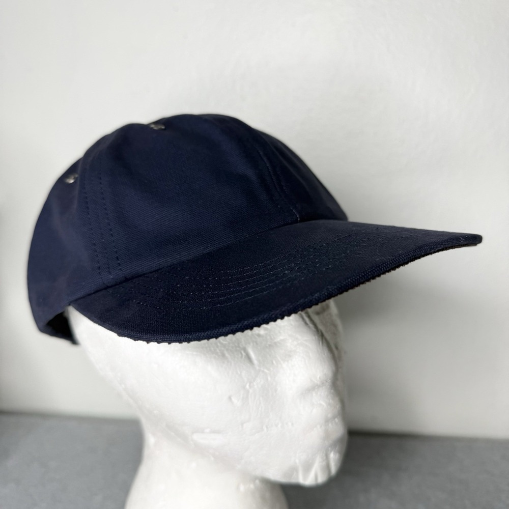 Norse Projects 6 Panel Navy Blue Sports Dad Cap Adjustable Hat Brown Corduroy
